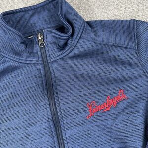 Leinenkugels Embroidered Women Port Authority Soft Shell Jacket Coat Medium Blue